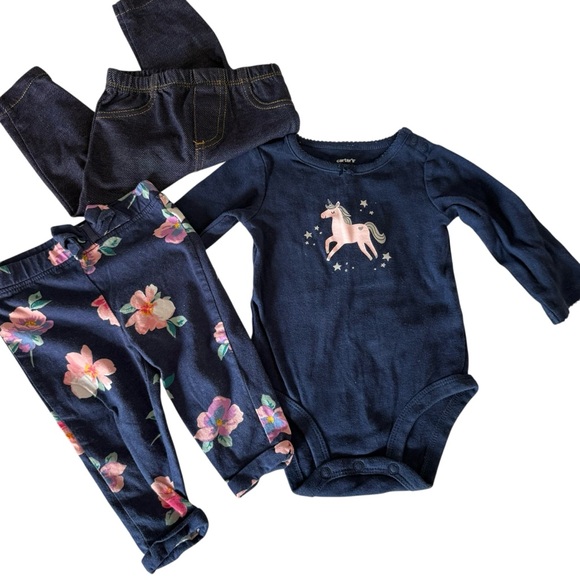 Baby girl 12 piece bundle 6-9mo Child Of Mine Carters Baby Shark - Picture 3 of 6